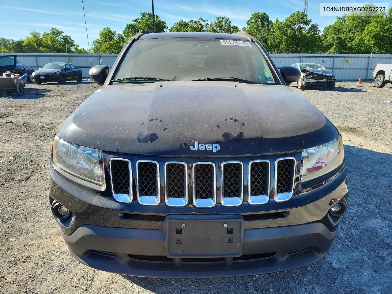 2016 Jeep Compass Sport VIN: 1C4NJDBBXGD757273 Lot: 58276116