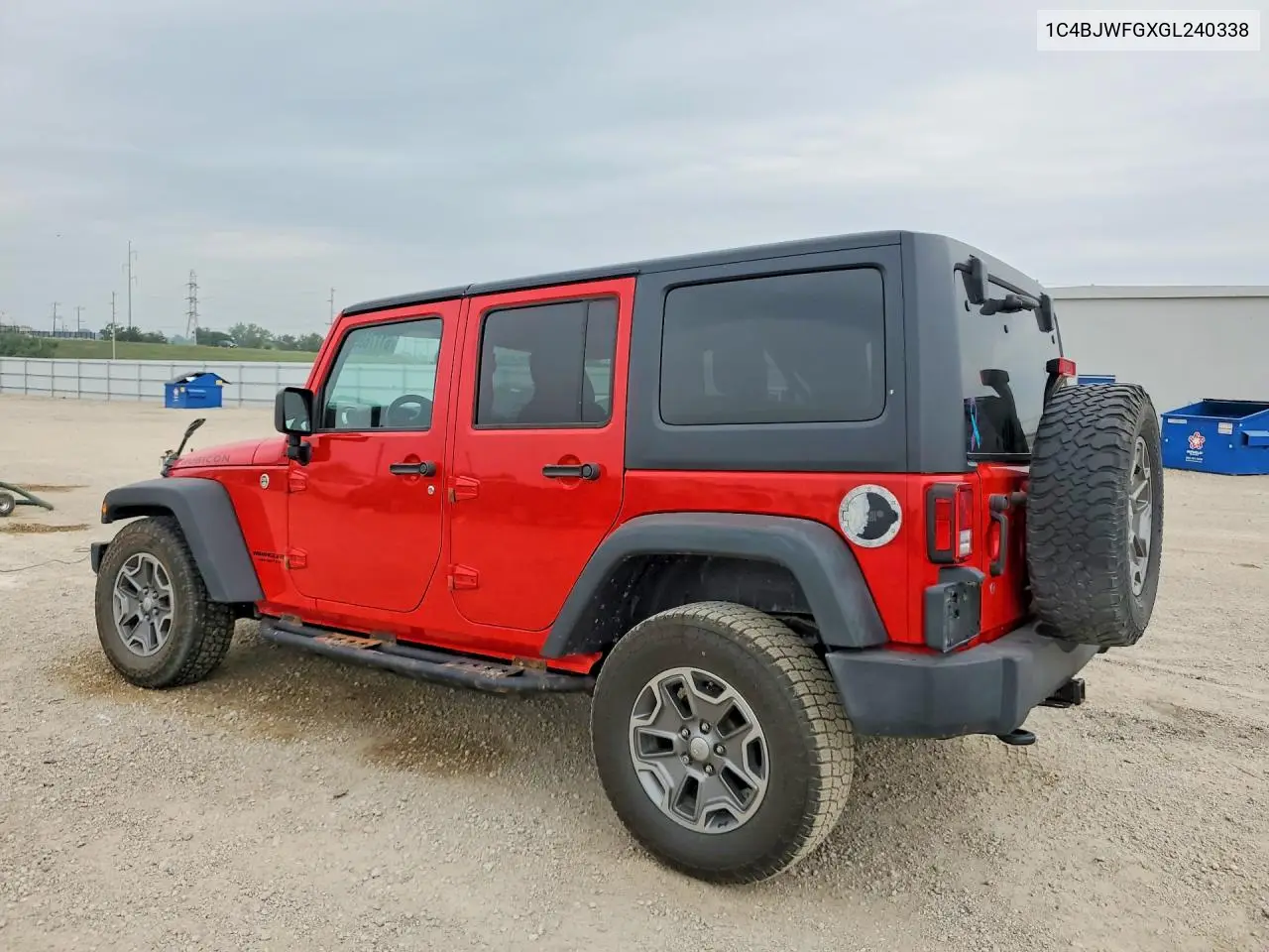 2016 Jeep Wrangler Unlimited Rubicon VIN: 1C4BJWFGXGL240338 Lot: 61176996