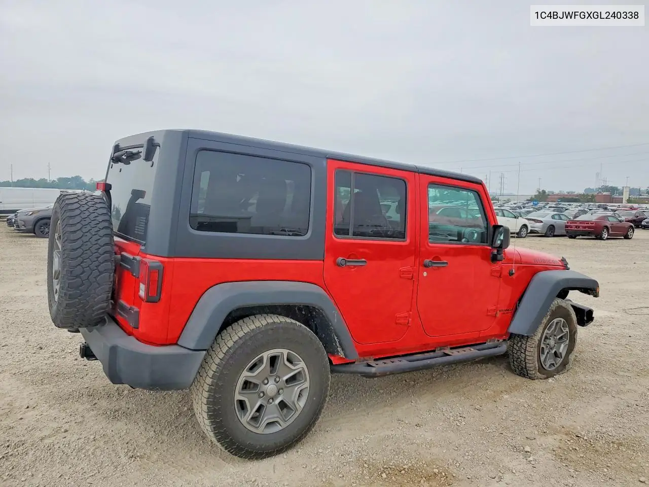 2016 Jeep Wrangler Unlimited Rubicon VIN: 1C4BJWFGXGL240338 Lot: 61176996