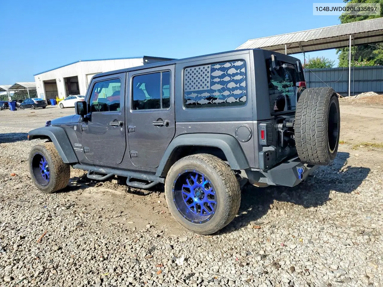 2016 Jeep Wrangler Unlimited Sport VIN: 1C4BJWDG2GL335897 Lot: 61297596