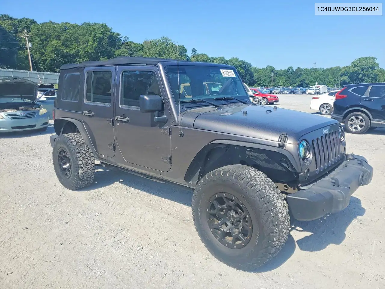 2016 Jeep Wrangler Unlimited Sport VIN: 1C4BJWDG3GL256044 Lot: 61762176