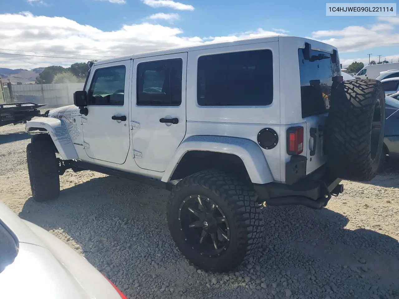 2016 Jeep Wrangler Unlimited Sahara VIN: 1C4HJWEG9GL221114 Lot: 62337726