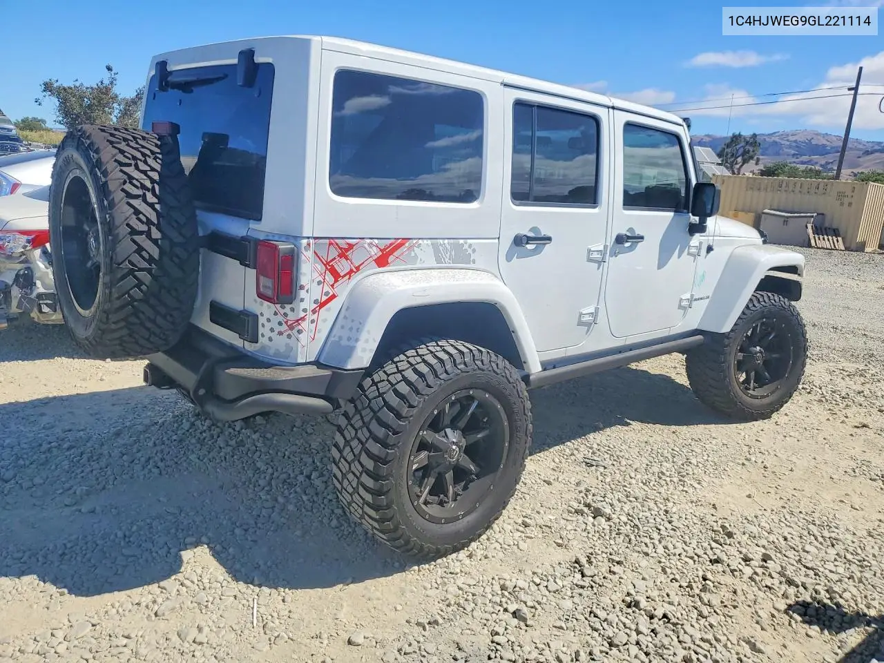 2016 Jeep Wrangler Unlimited Sahara VIN: 1C4HJWEG9GL221114 Lot: 62337726