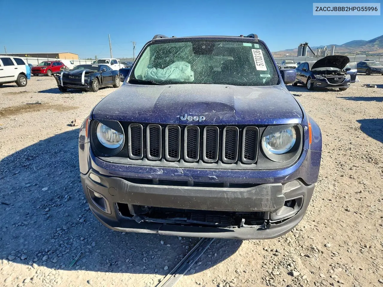 2017 Jeep Renegade Latitude VIN: ZACCJBBB2HPG55996 Lot: 57703136