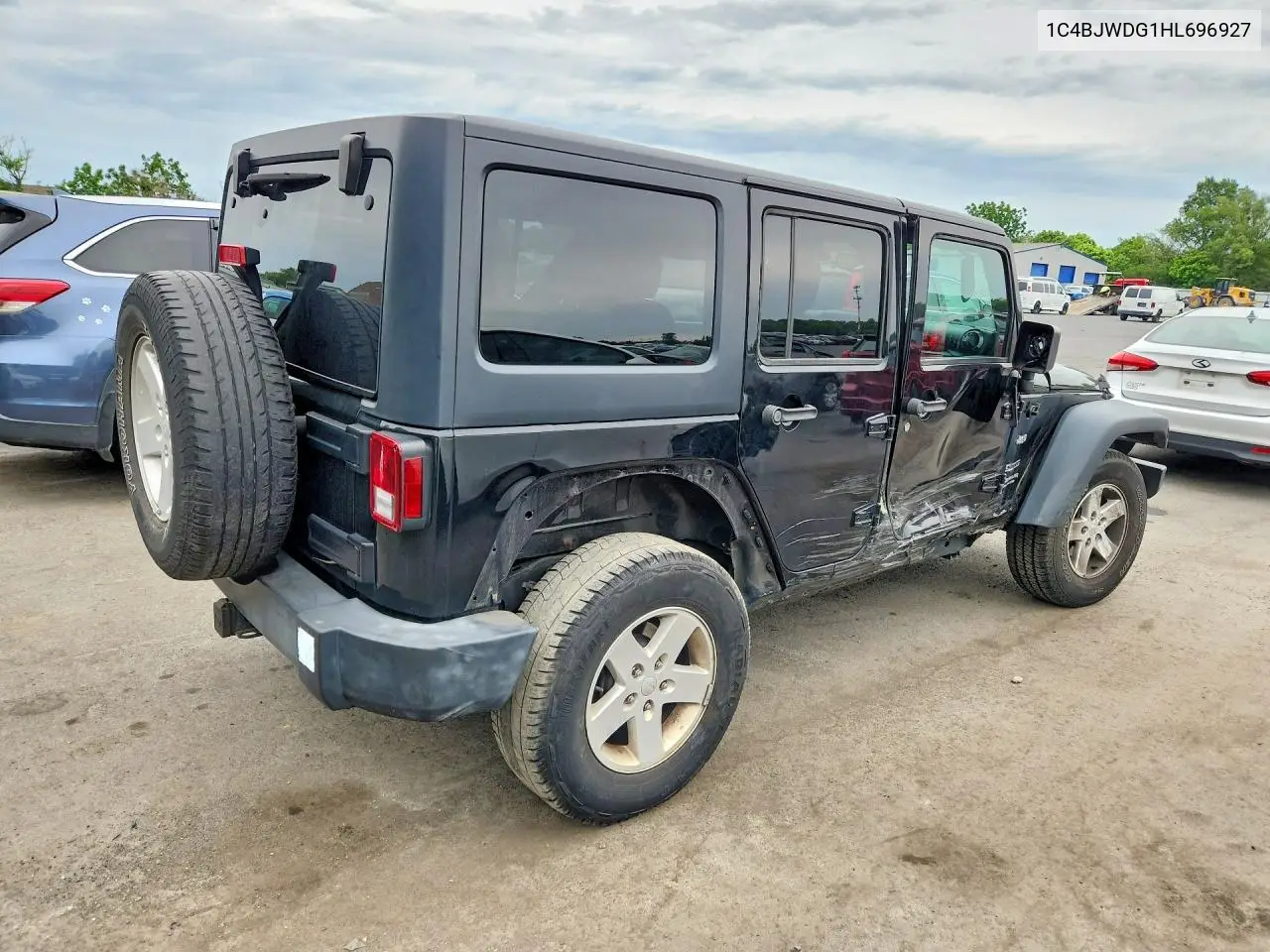 2017 Jeep Wrangler Unlimited Sport VIN: 1C4BJWDG1HL696927 Lot: 57704426