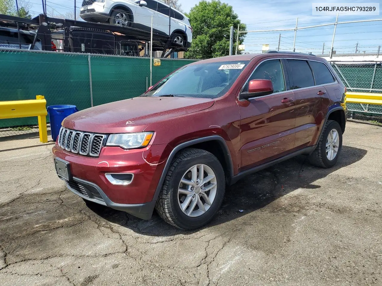 2017 Jeep Grand Cherokee Laredo VIN: 1C4RJFAG5HC793289 Lot: 57929086