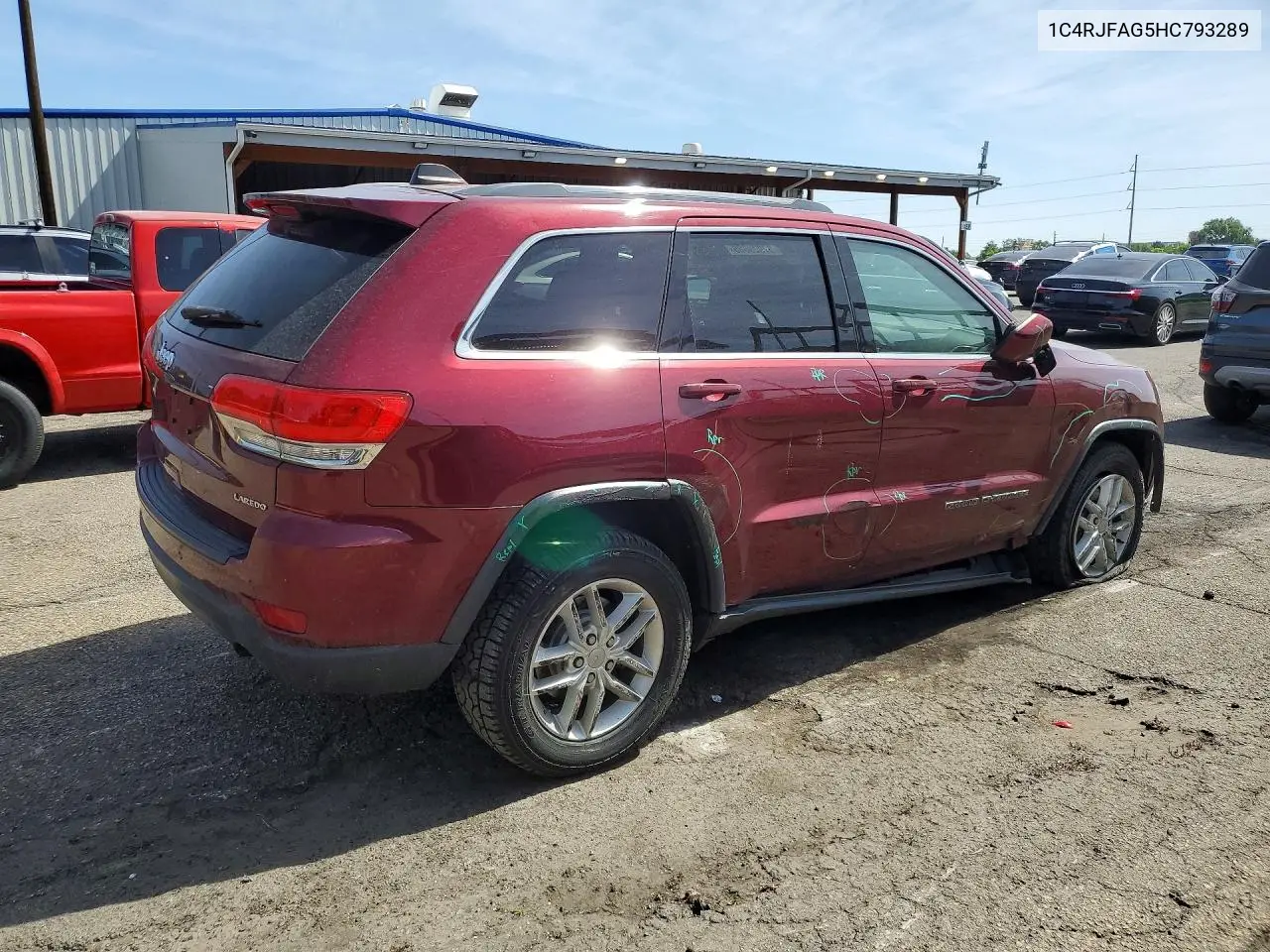 2017 Jeep Grand Cherokee Laredo VIN: 1C4RJFAG5HC793289 Lot: 57929086