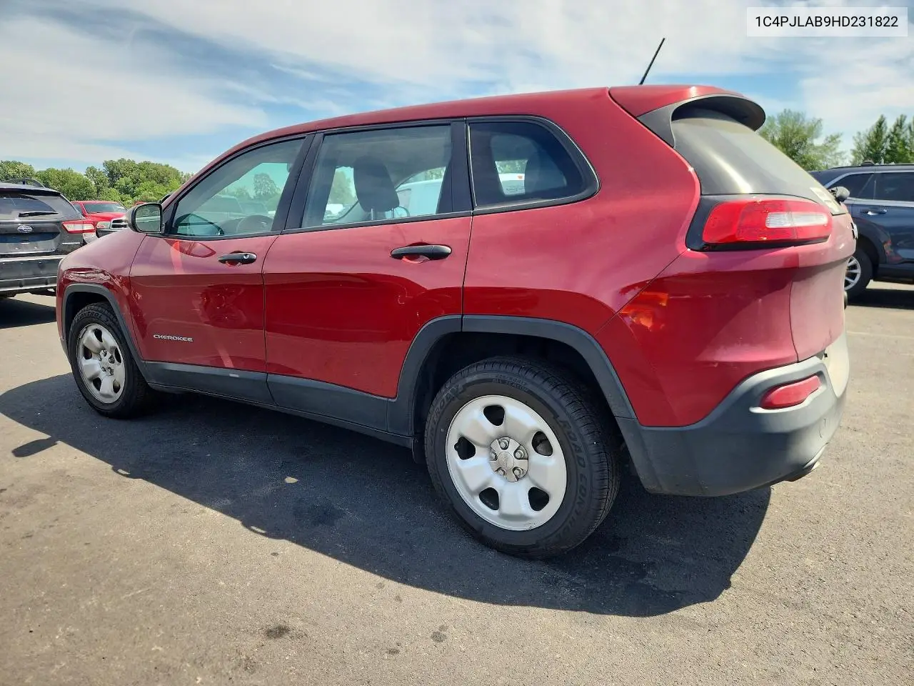 2017 Jeep Cherokee Sport VIN: 1C4PJLAB9HD231822 Lot: 58832696