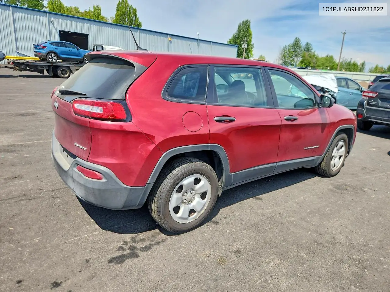 2017 Jeep Cherokee Sport VIN: 1C4PJLAB9HD231822 Lot: 58832696