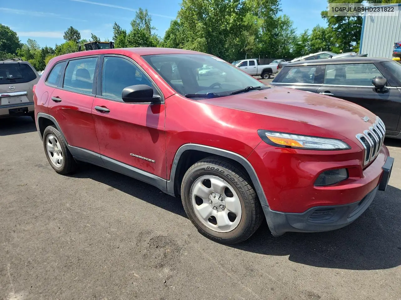 2017 Jeep Cherokee Sport VIN: 1C4PJLAB9HD231822 Lot: 58832696