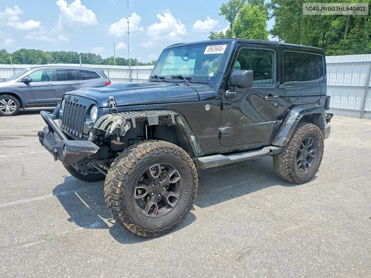 2017 Jeep Wrangler Sahara VIN: 1C4GJWBG3HL640402 Lot: 59626846