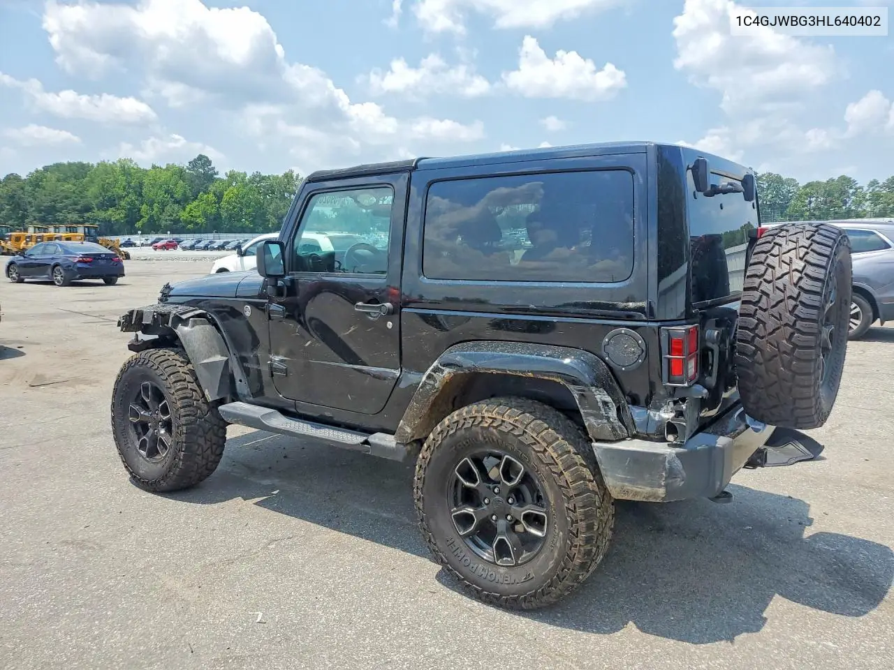 2017 Jeep Wrangler Sahara VIN: 1C4GJWBG3HL640402 Lot: 59626846