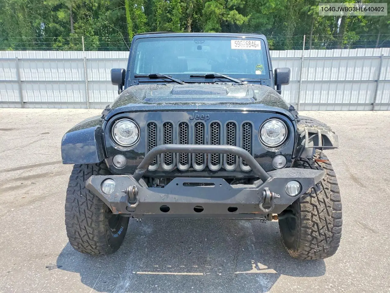 2017 Jeep Wrangler Sahara VIN: 1C4GJWBG3HL640402 Lot: 59626846