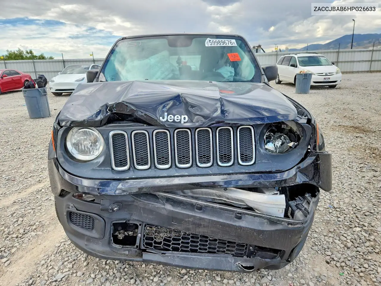 2017 Jeep Renegade Sport VIN: ZACCJBAB6HPG26633 Lot: 59989676