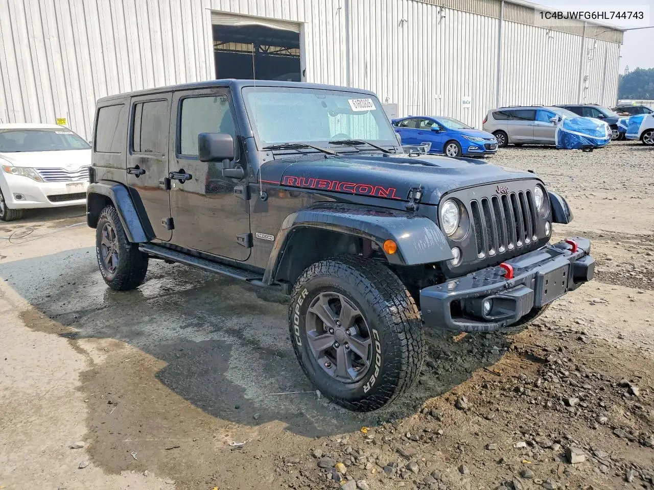 2017 Jeep Wrangler Unlimited Rubicon VIN: 1C4BJWFG6HL744743 Lot: 61600826