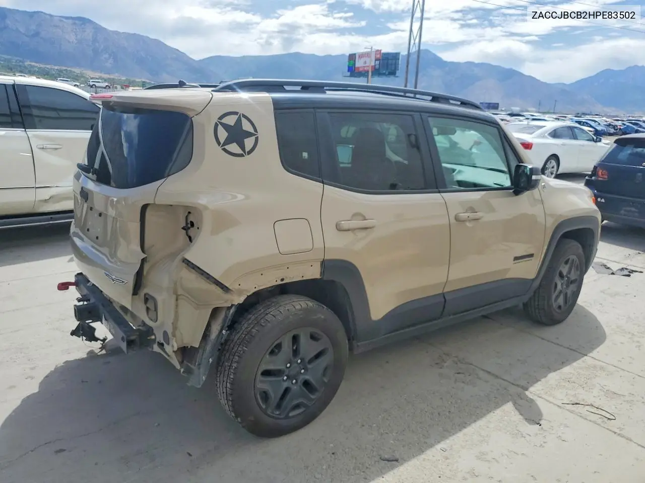 2017 Jeep Renegade Trailhawk VIN: ZACCJBCB2HPE83502 Lot: 85458845