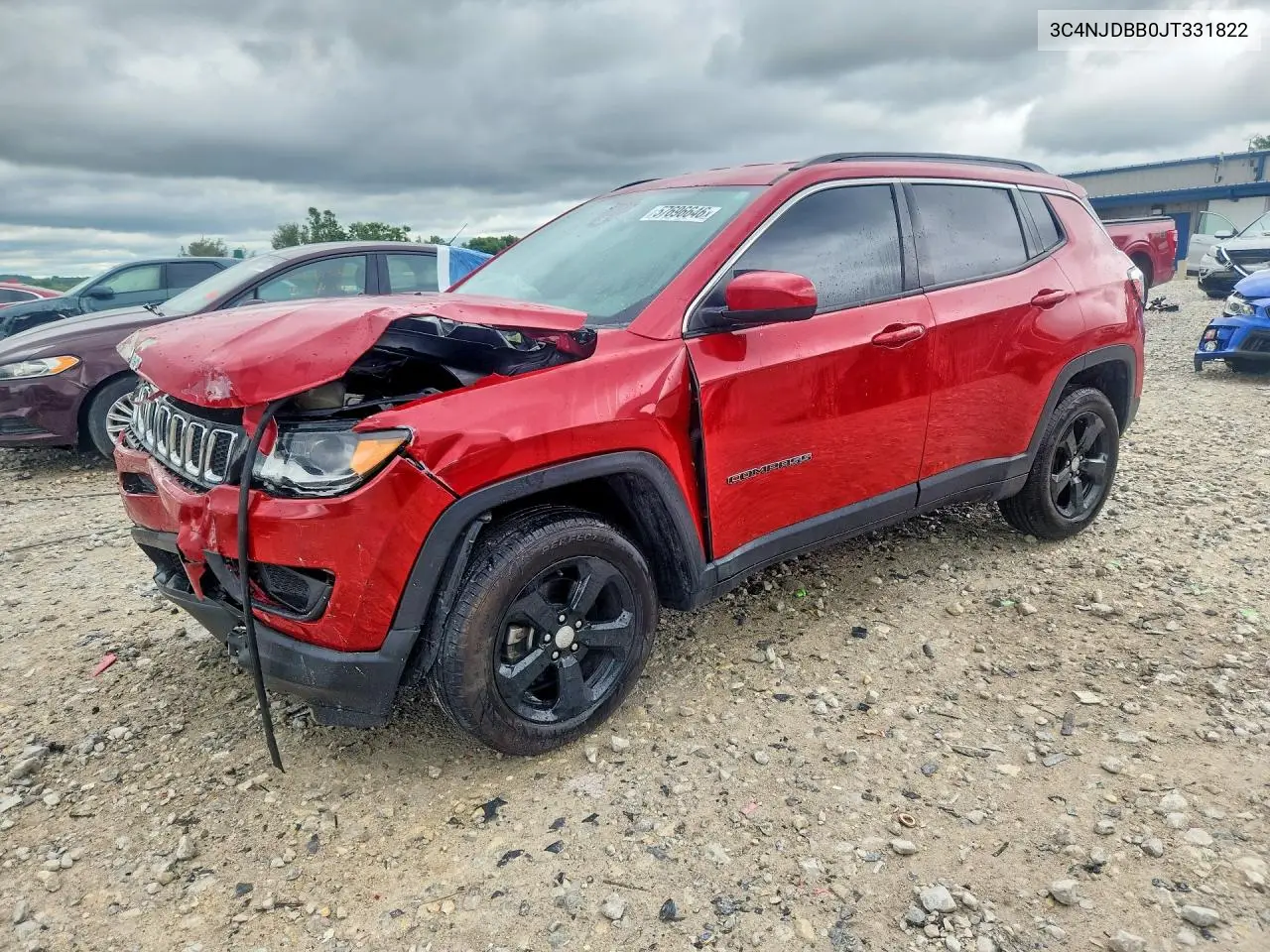 2018 Jeep Compass Latitude VIN: 3C4NJDBB0JT331822 Lot: 57696646