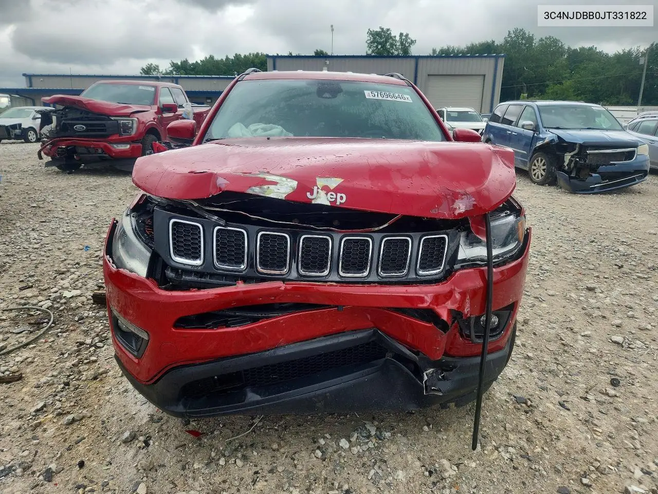 2018 Jeep Compass Latitude VIN: 3C4NJDBB0JT331822 Lot: 57696646