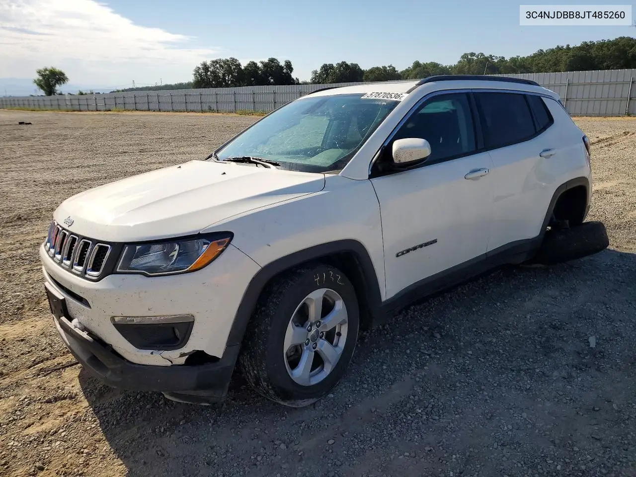 2018 Jeep Compass Latitude VIN: 3C4NJDBB8JT485260 Lot: 57870536