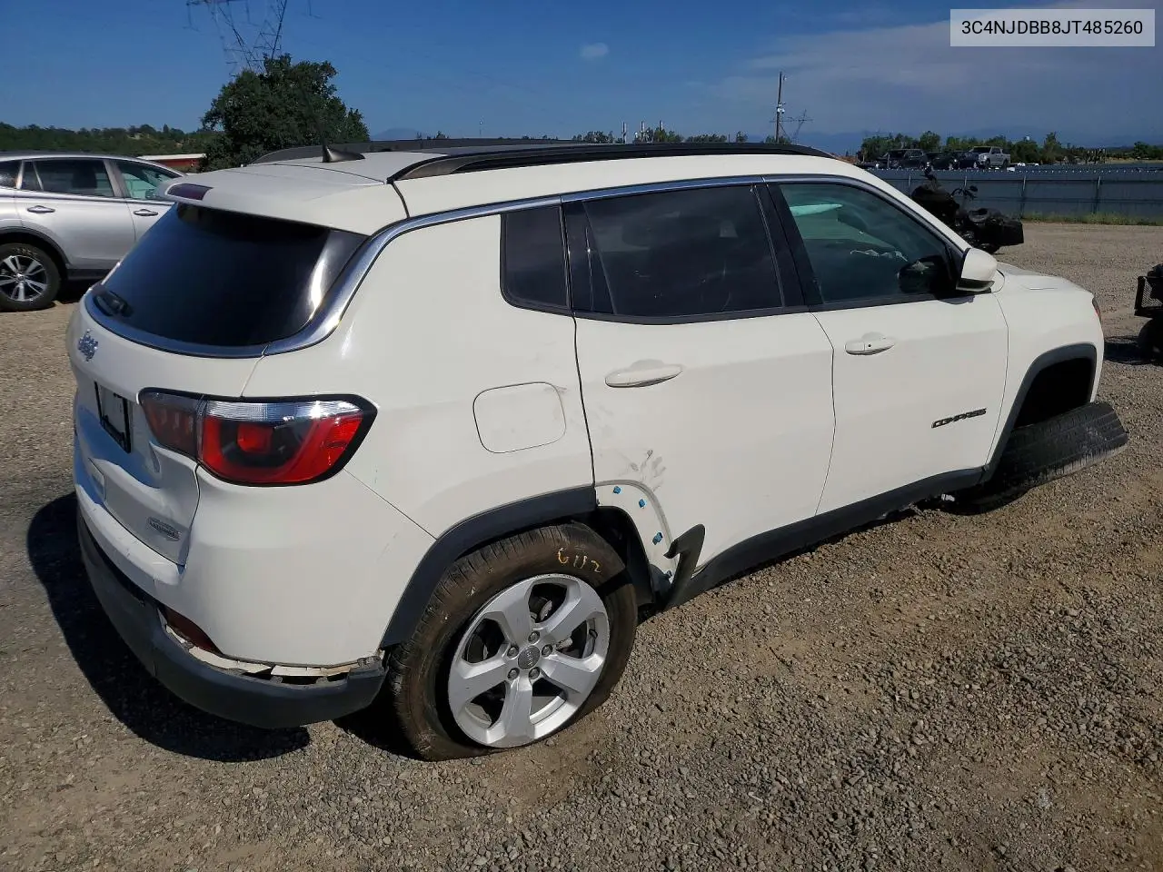 2018 Jeep Compass Latitude VIN: 3C4NJDBB8JT485260 Lot: 57870536