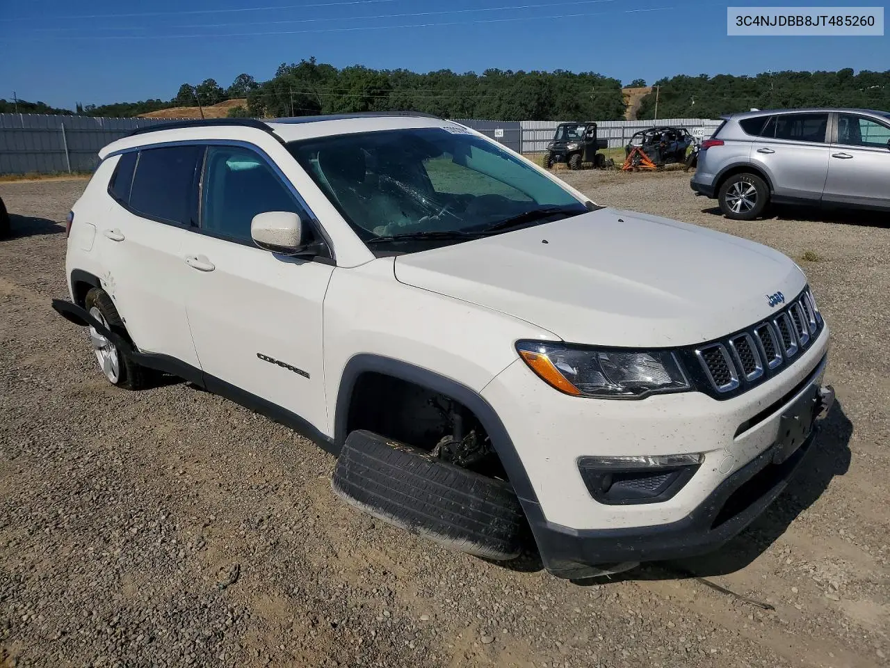 2018 Jeep Compass Latitude VIN: 3C4NJDBB8JT485260 Lot: 57870536
