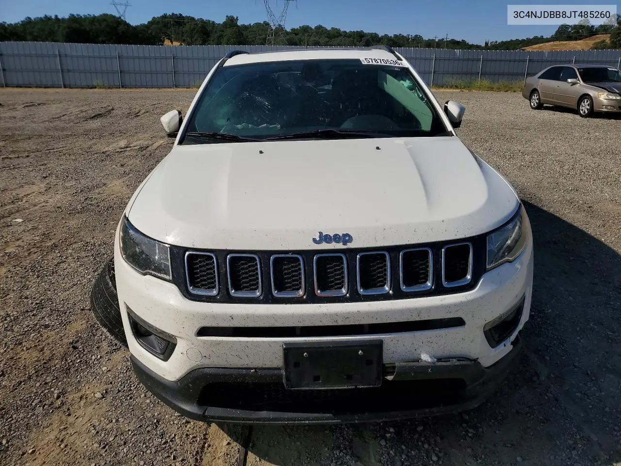 2018 Jeep Compass Latitude VIN: 3C4NJDBB8JT485260 Lot: 57870536