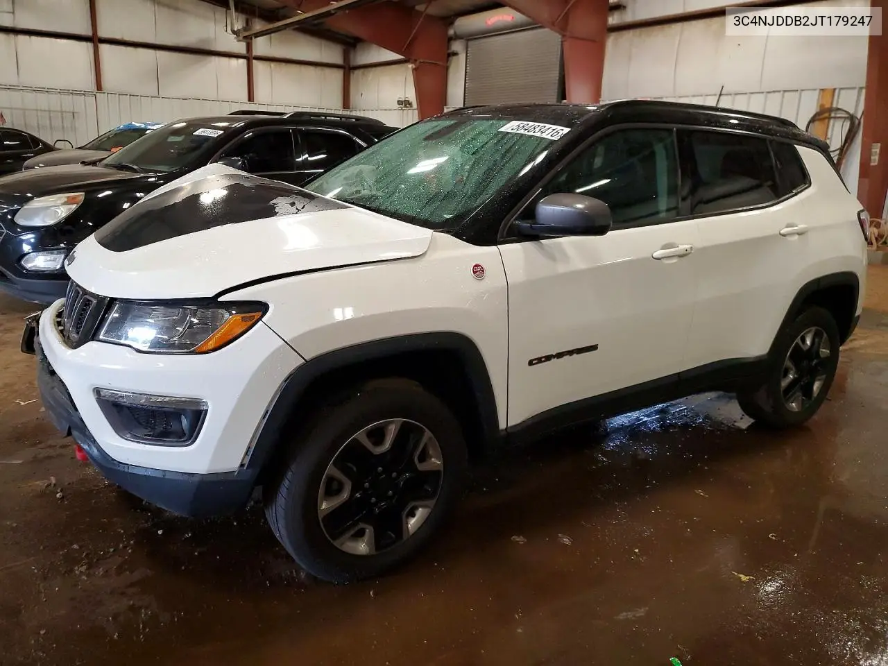 2018 Jeep Compass Trailhawk VIN: 3C4NJDDB2JT179247 Lot: 58483416