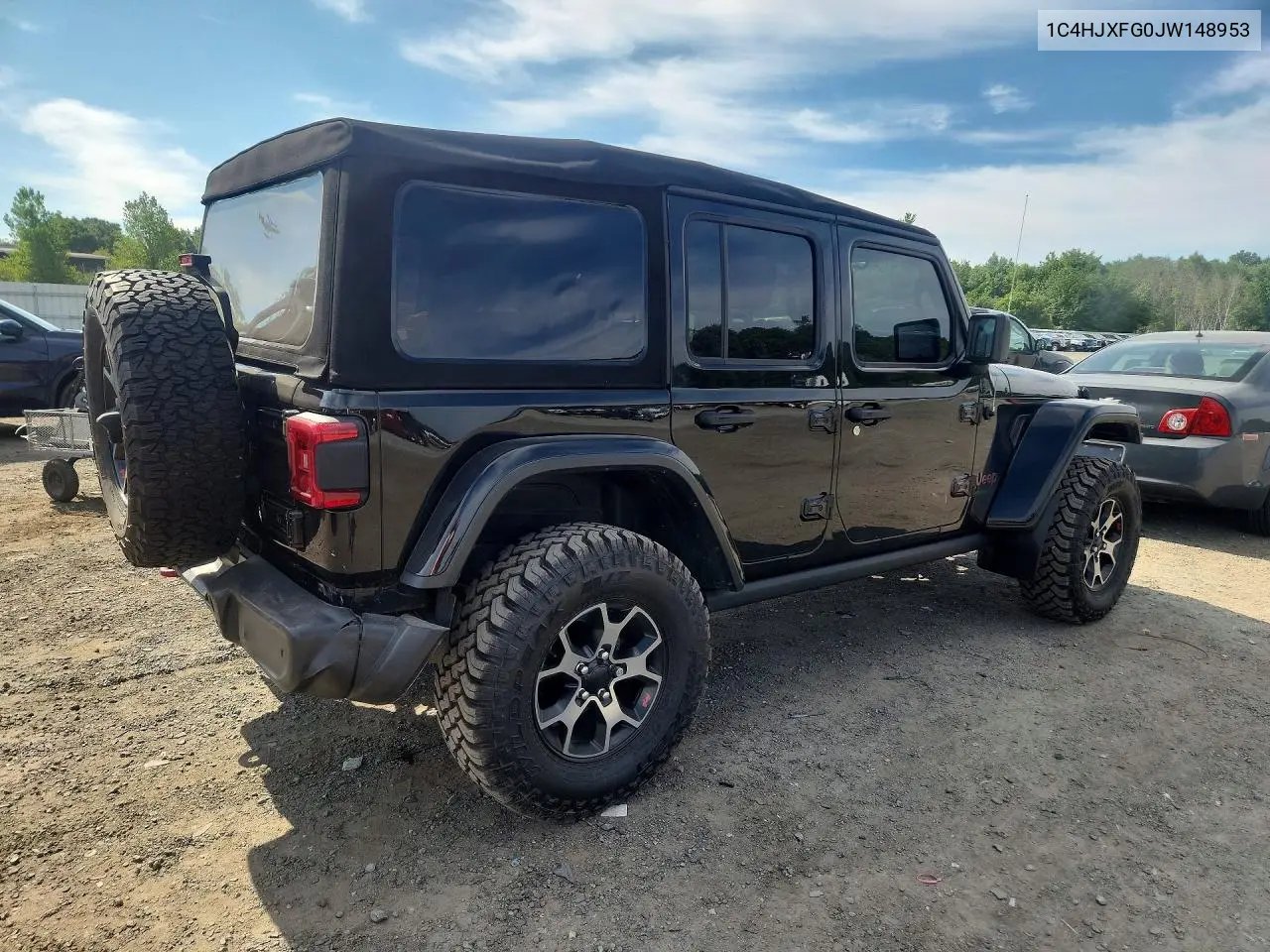 2018 Jeep Wrangler Unlimited Rubicon VIN: 1C4HJXFG0JW148953 Lot: 61216436