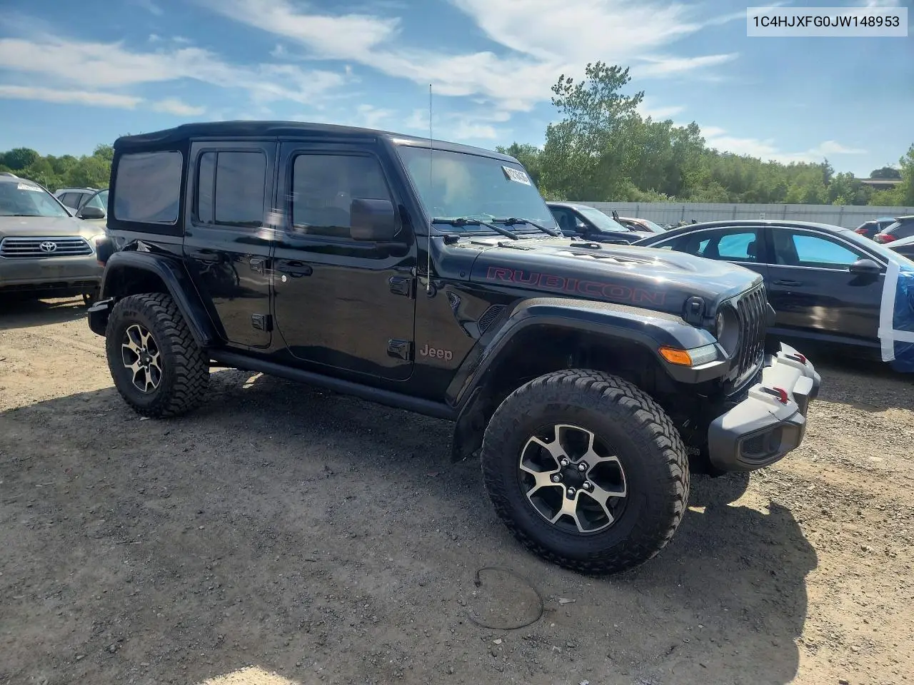 2018 Jeep Wrangler Unlimited Rubicon VIN: 1C4HJXFG0JW148953 Lot: 61216436