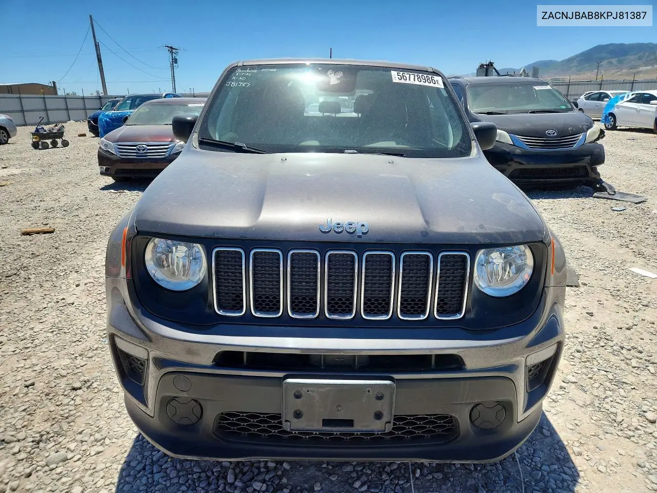 2019 Jeep Renegade Sport VIN: ZACNJBAB8KPJ81387 Lot: 56778986