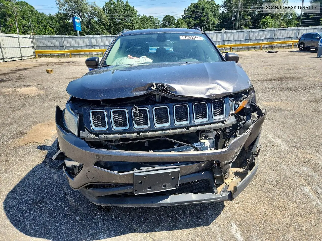 2019 Jeep Compass Latitude VIN: 3C4NJDBB3KT595117 Lot: 57695266