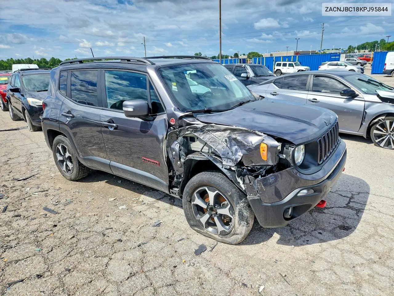 2019 Jeep Renegade Trailhawk VIN: ZACNJBC18KPJ95844 Lot: 57857466