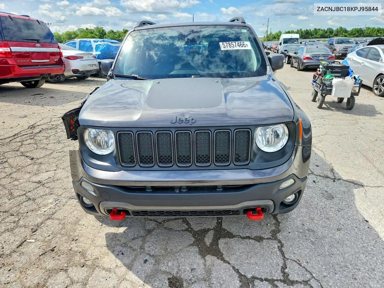 2019 Jeep Renegade Trailhawk VIN: ZACNJBC18KPJ95844 Lot: 57857466