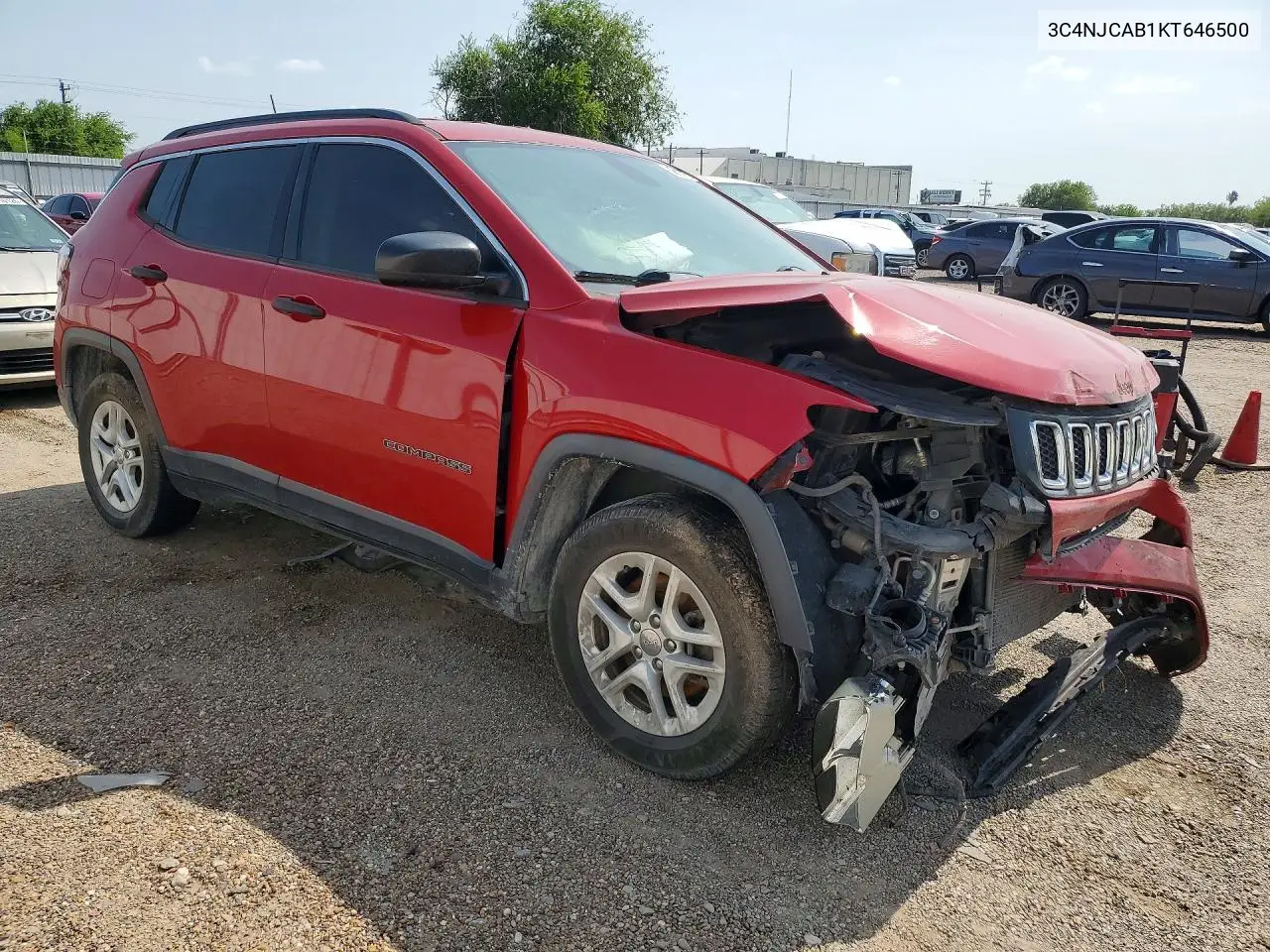 2019 Jeep Compass Sport VIN: 3C4NJCAB1KT646500 Lot: 58413806