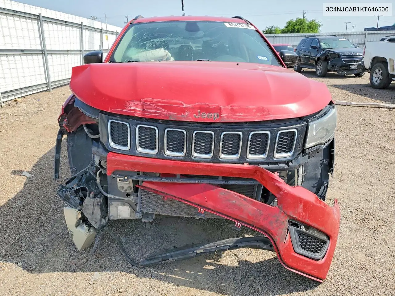 2019 Jeep Compass Sport VIN: 3C4NJCAB1KT646500 Lot: 58413806