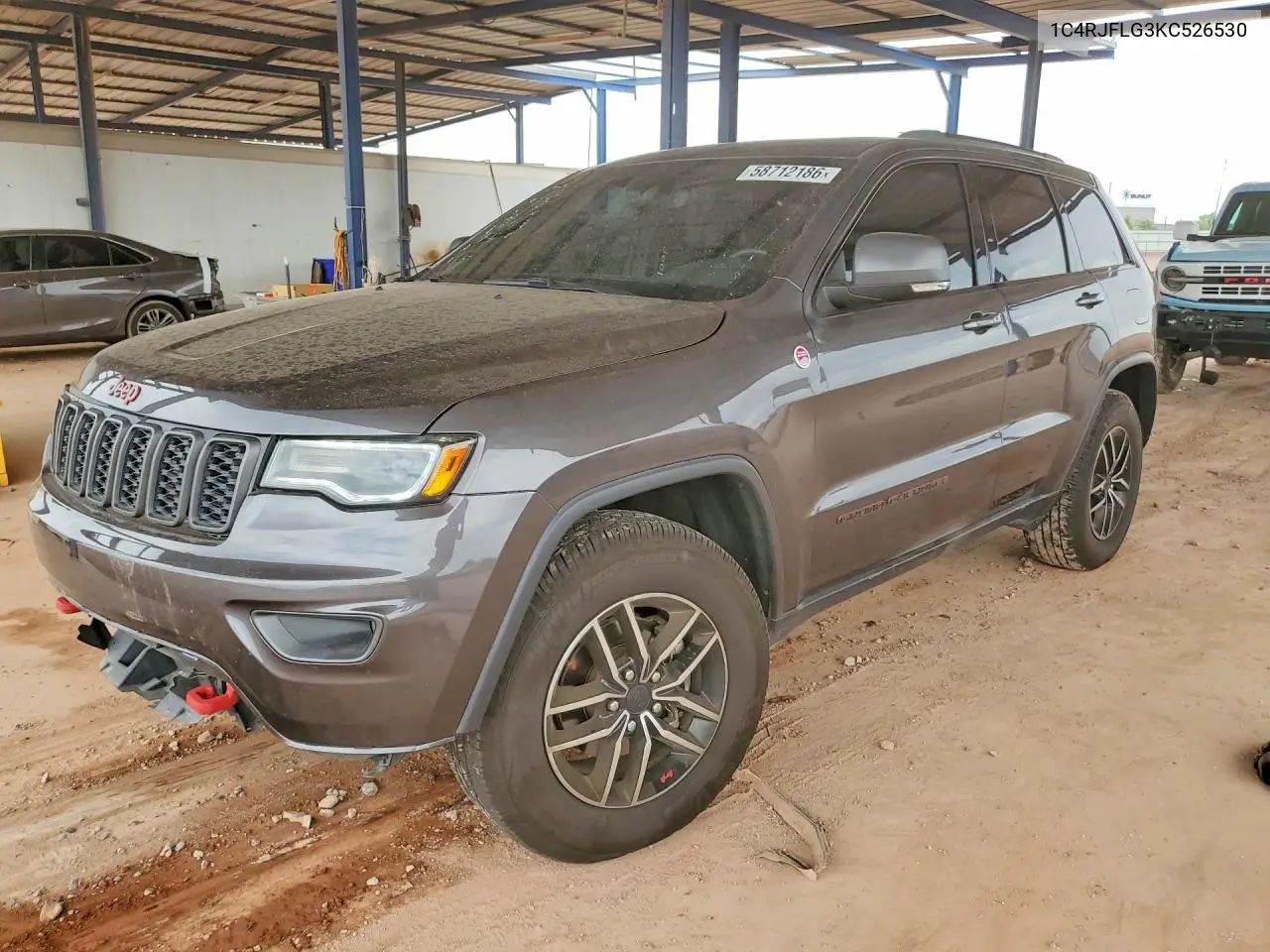 2019 Jeep Grand Cherokee Trailhawk VIN: 1C4RJFLG3KC526530 Lot: 58712186