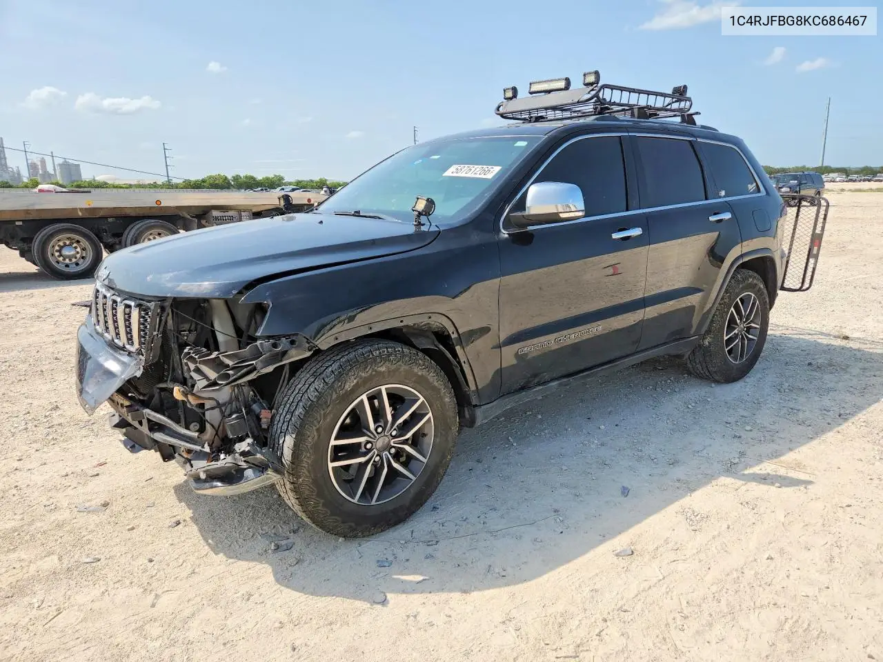 2019 Jeep Grand Cherokee Limited VIN: 1C4RJFBG8KC686467 Lot: 58761266