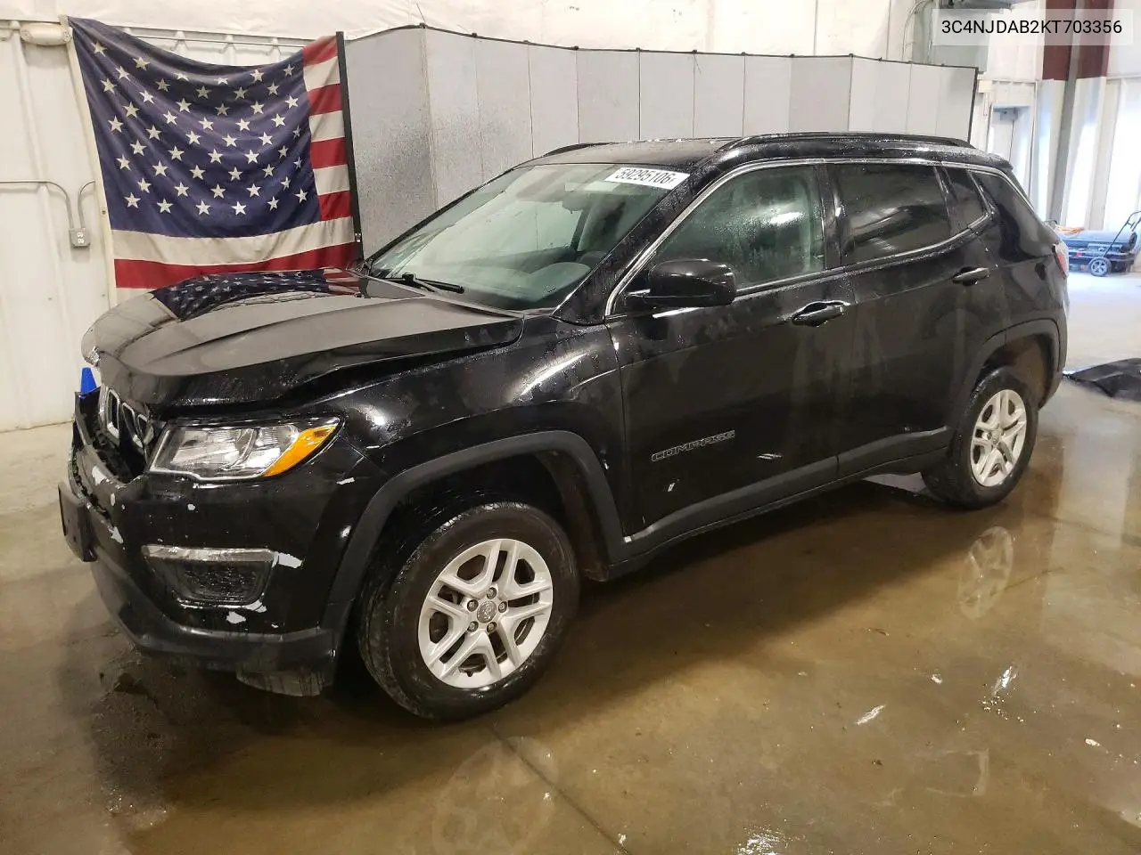 2019 Jeep Compass Sport VIN: 3C4NJDAB2KT703356 Lot: 59295106