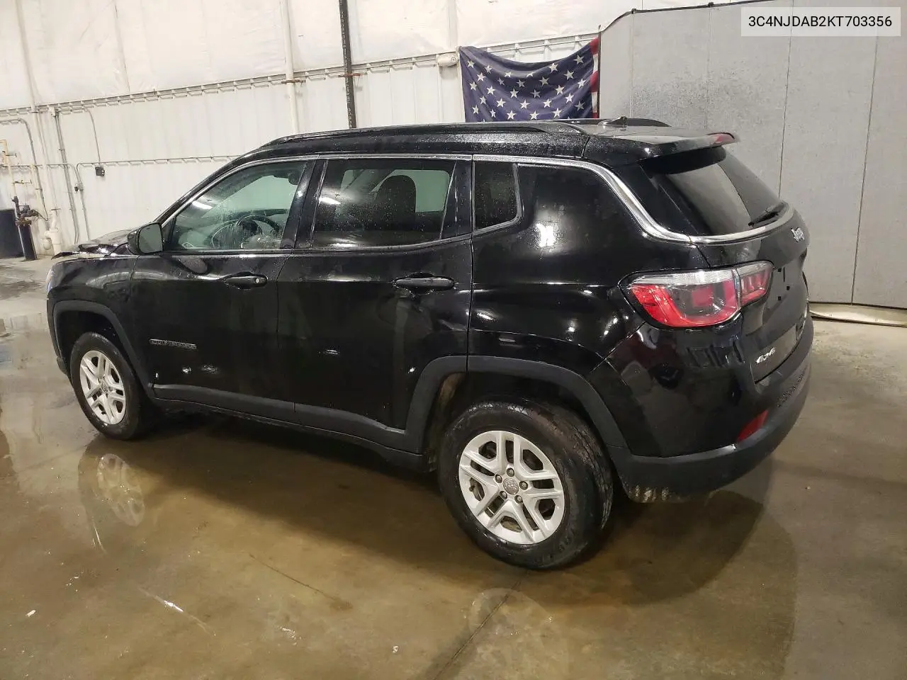 2019 Jeep Compass Sport VIN: 3C4NJDAB2KT703356 Lot: 59295106