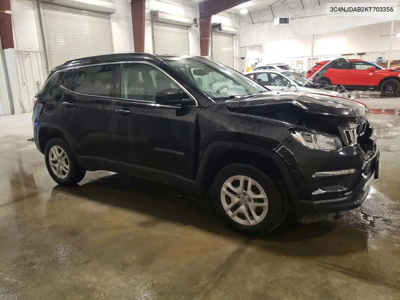 2019 Jeep Compass Sport VIN: 3C4NJDAB2KT703356 Lot: 59295106