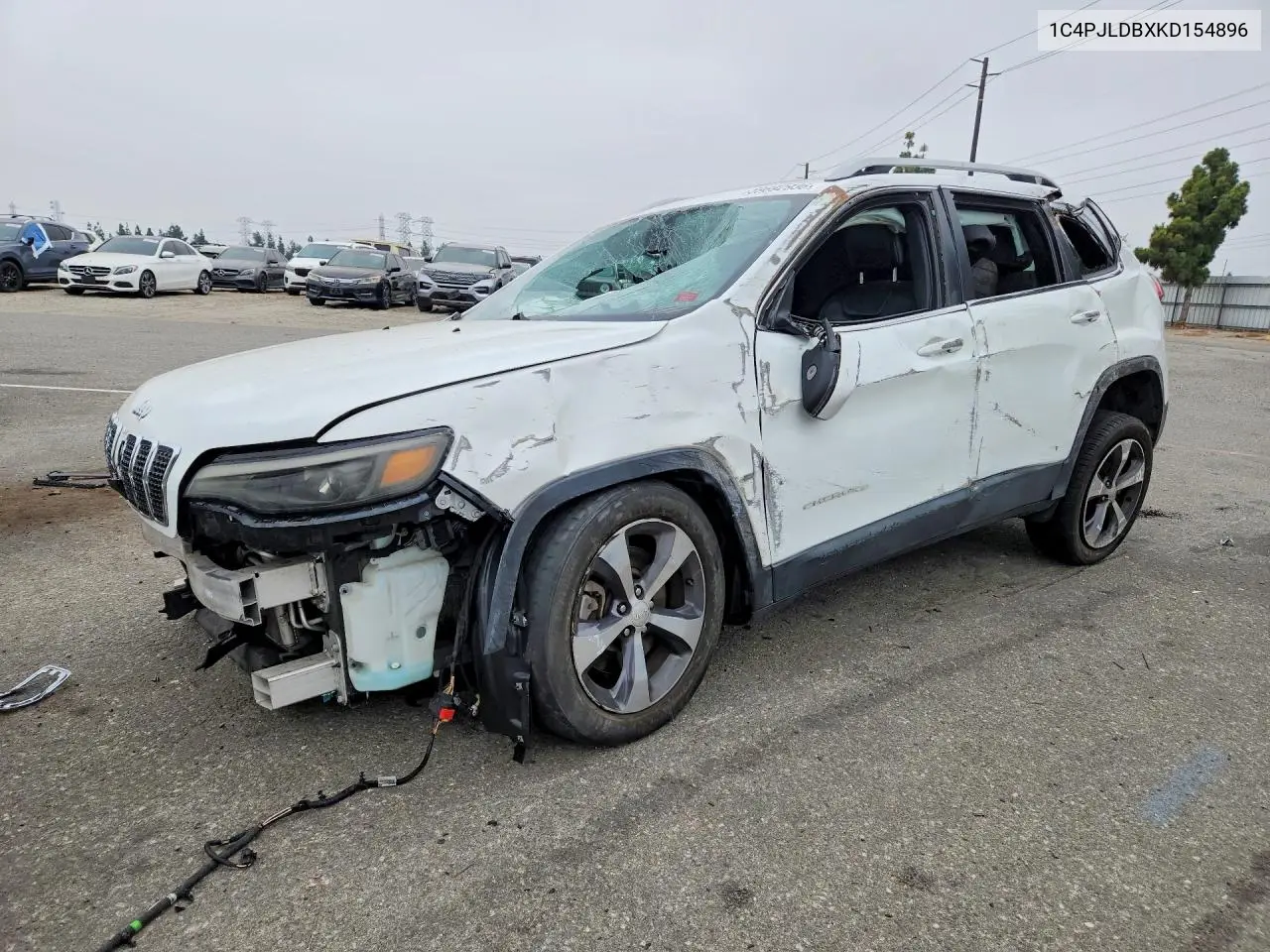 2019 Jeep Cherokee Limited VIN: 1C4PJLDBXKD154896 Lot: 59692936