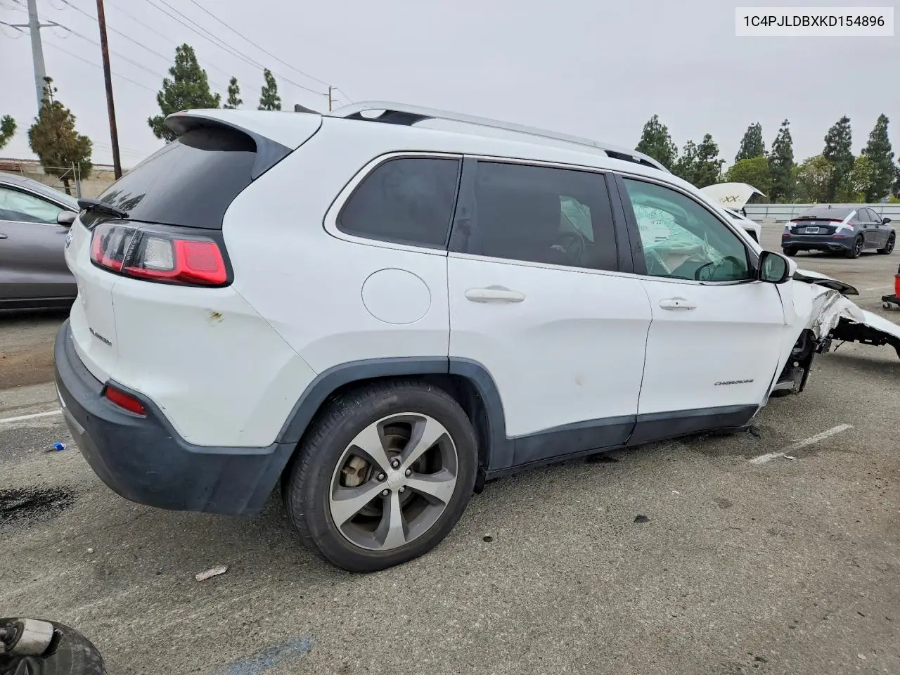 2019 Jeep Cherokee Limited VIN: 1C4PJLDBXKD154896 Lot: 59692936