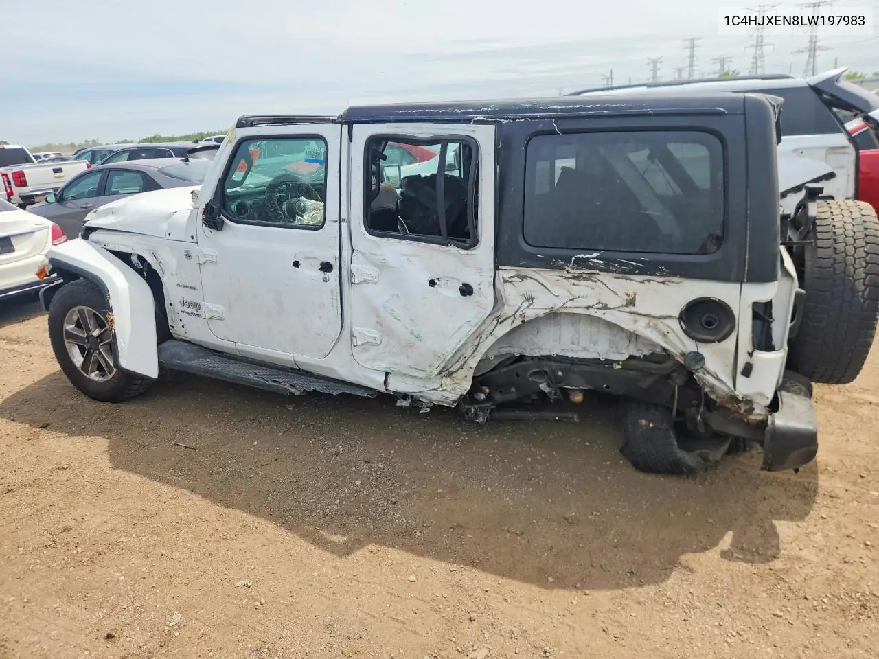 2020 Jeep Wrangler Unlimited Sahara VIN: 1C4HJXEN8LW197983 Lot: 54505556