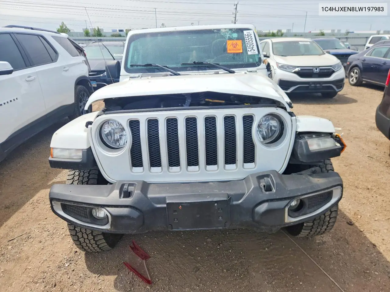 2020 Jeep Wrangler Unlimited Sahara VIN: 1C4HJXEN8LW197983 Lot: 54505556