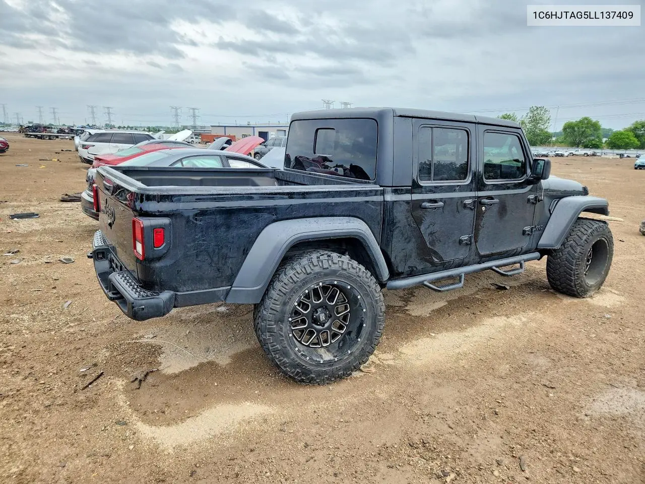 2020 Jeep Gladiator Sport VIN: 1C6HJTAG5LL137409 Lot: 55833356