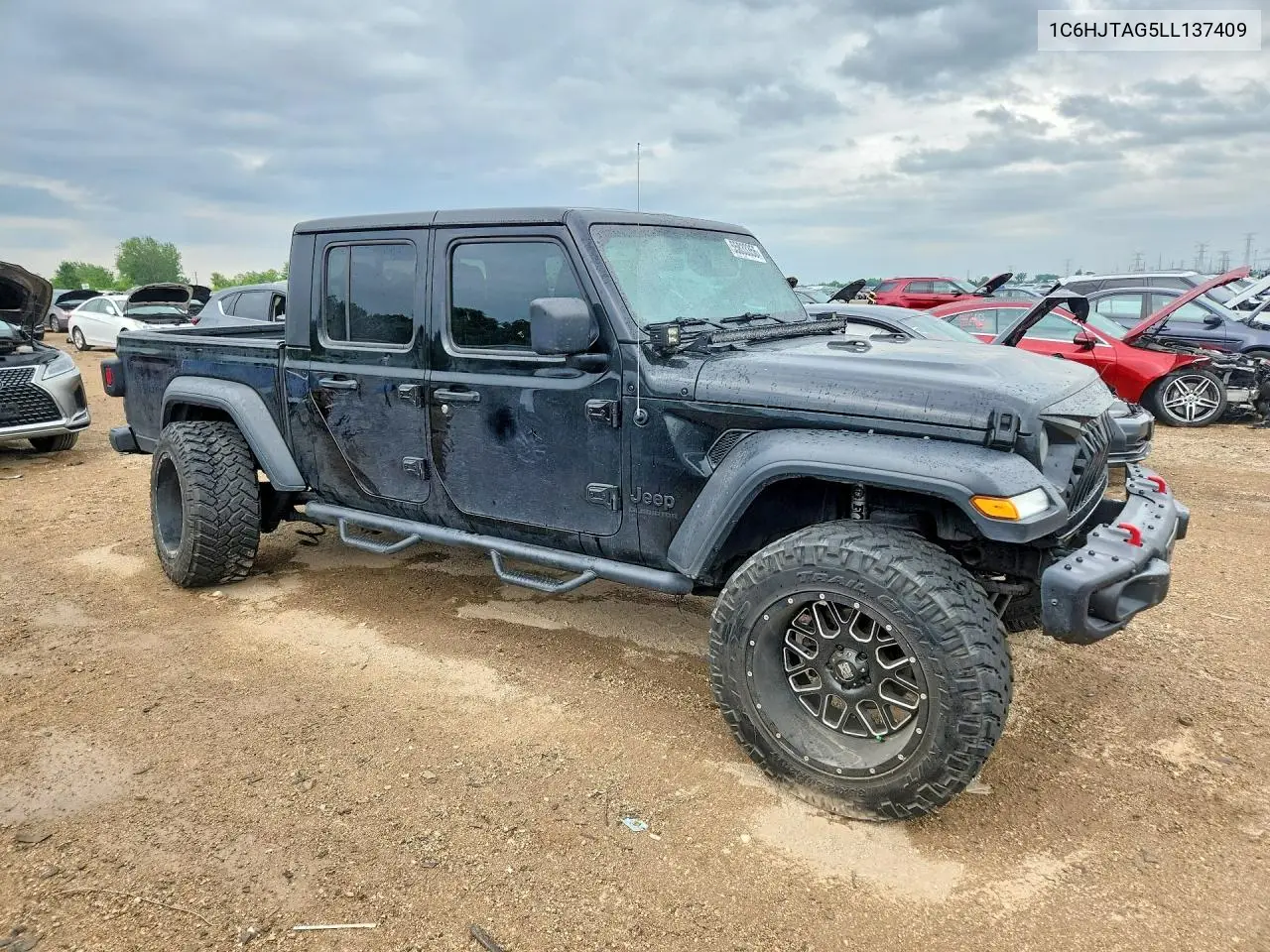 2020 Jeep Gladiator Sport VIN: 1C6HJTAG5LL137409 Lot: 55833356