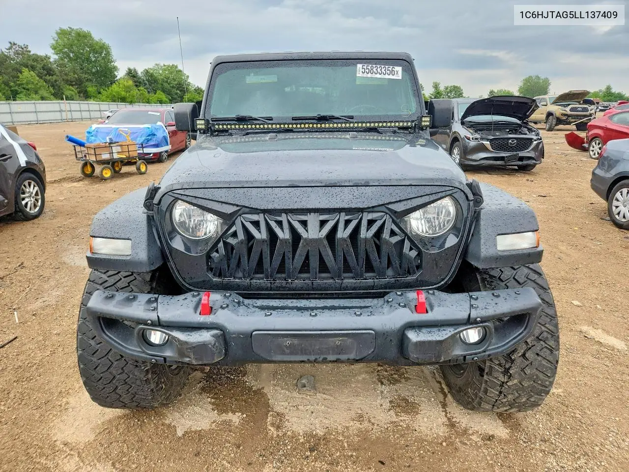 2020 Jeep Gladiator Sport VIN: 1C6HJTAG5LL137409 Lot: 55833356