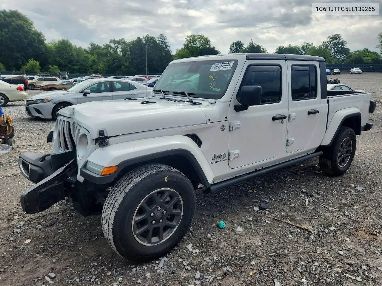 2020 Jeep Gladiator Overland VIN: 1C6HJTFG5LL139265 Lot: 56487896