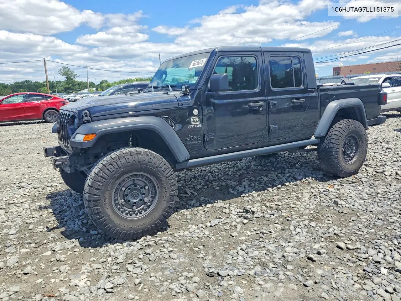 2020 Jeep Gladiator Sport VIN: 1C6HJTAG7LL151375 Lot: 56836076
