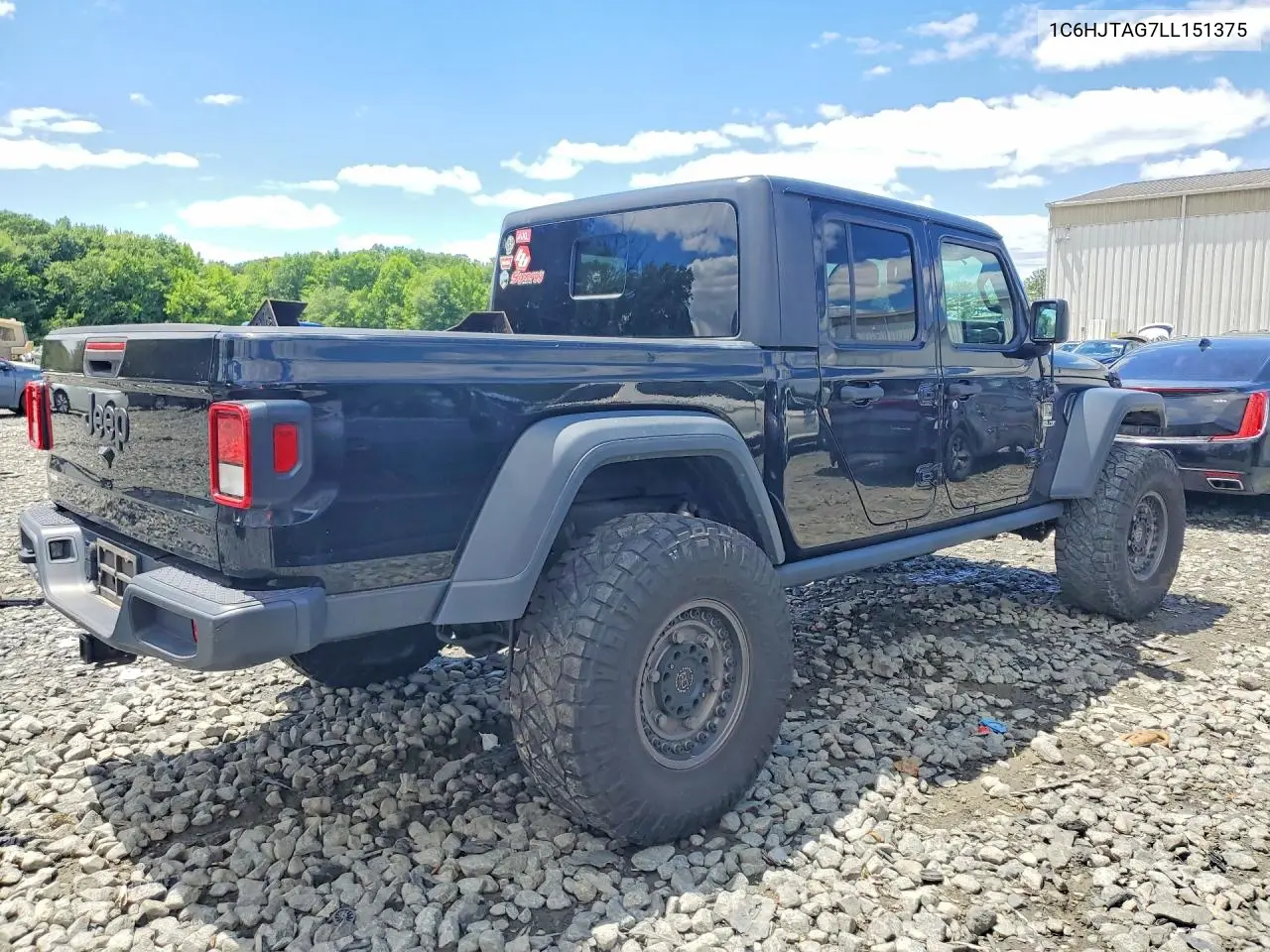 2020 Jeep Gladiator Sport VIN: 1C6HJTAG7LL151375 Lot: 56836076
